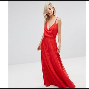 Red Maxi Dress ASOS